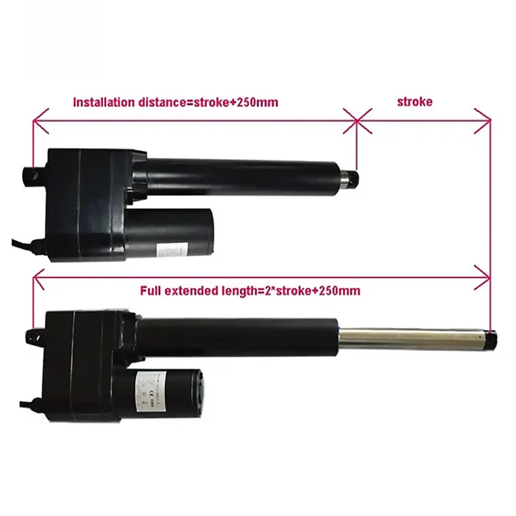 12V Waterproof Heavy Duty Electric Linear Actuator for Industrial Automation